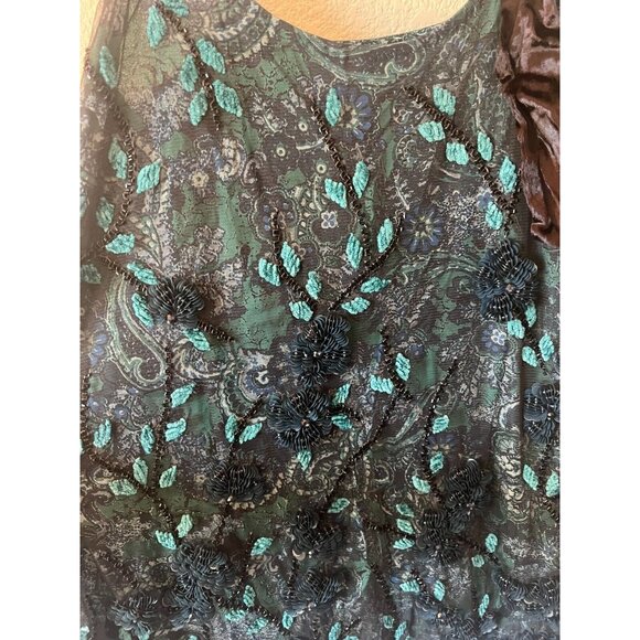 Free People Pure Heart Beaded Mini Dress Size Small - Picture 9 of 14